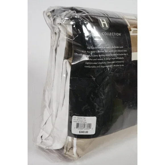 Hotel Collection 100% Pima Cotton 340 Thread Count Color Blocking KING Comforter